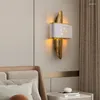 Vägglampa American Luxury Led Modern Guld Järn Sovrum Sängbord Kreativ Korridor Vardagsrum Bakgrund