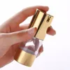 15/30/50ml Gold Vazio Transparente Frosted Airless Pump Bottles Travel Lotion Pump Containers Airless Lotion Dispenser 500Pçs/lote Lxkic