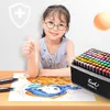 Długopisy do malowania 24 kolorowe markery Zestaw długopisów Podwójna główka Tłusty rysunek Zakreślacz Estetyczny profesjonalny Marker Manga Art School Supplies Papiernicze 230710