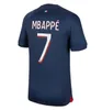 2023 2024 Полный набор с носками Maillots de Football Mbappe Men Kids Jerseys Комплекты 22 23 24 футбольные майки PSGS Четвертая рубашка Hakimi