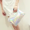 Evening Bags Hologram Laser Messenger For Teenage Girls Tassel Chains Bag Women Crossbody Optical Maser Leather 230711