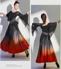 Stage Wear Waltz Ballroom Danswedstrijd Jurk Standaard Outfit Prestaties Kostuum Vrouwen Elegante Avondjurk Slanke Lange Rok