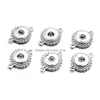 Anhänger Halsketten Silber vergoldet 12 mm Druckknopf Halskette für Frauen Ginger Snaps Buttons Schmuck Drop Lieferung Anhänger DHK82