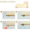 Small Animal Supplies 5Pcs Natural Wood Hamster Stand Platform Rat Activity Playground Chinchilla Cage Accessories with Washers for Birds O11 21 230710