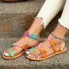 Sandali Summer Flat Colorful Butterfly Decorated Beach Outdoor Women s Shoes for Women 230711