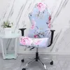 Chair Covers Printing Gaming Cover for Computer Seat Case Stretch Office Hhousse De Chaise Elastic Spandex Dining Chairs 230711