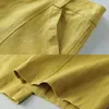 Trajes Pantalones de lino de algodón de color sólido Pantalones de verano de mujer de cintura alta Pantalones largos de piernas rectas Pantalones formales de trabajo de oficina formales para mujer