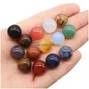 Stone 12Mm niet-poreuze bal standbeeld natuurlijke gesneden decoratie Quartz hand gepolijst genezing Crystal Reiki Trinket geschenk kamer ornament Dr Dhzmw