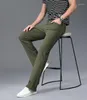 Jeans pour hommes coloré hommes Micro évasé mode décontracté classique Stretch pantalon Denims droit cloche-bas 11 couleurs taille 28-38