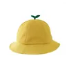 Berets Cartoon Sprout Hat Grass Enfants Beaut Suncreen Sun Sun Outdoor Summer bébé pêcheur