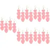 Pendentif Colliers 10 Paires Boucles D'Oreilles Pendantes Trois Amour Coeur Déclaration Goutte Bijoux