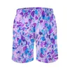 Shorts Masculino Praia Anime Causal Ultra Violet Terrazzo Respirável Secagem Rápida Novidade Correr Ajustável Cordão Solto