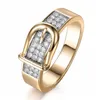 Обручальные кольца 6 -мм творческий золотой пояс для женщин вечеринка винтажные ювелирные изделия 230710