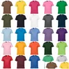 Men'S T-Shirts Unisex Teamwear Plain Tee Short Sleeves T-Shirt Men Women Child Casual Plus Size Summer Solid Cotton Round Neck Tee-S Dhve6