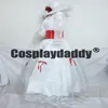 Mary Poppins Movie Princess Mary White Party Dress Cosplay Costume343O