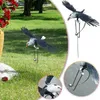 Eagle Windmill Sculptures Durable Garden Stake Rocker Eagle Garden Art Owl Outdoor Stake Accessories For Lawn Patio Decor L230620