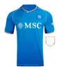 2023 2024 Napoli Soccer Jerseys Maglie Da Calcio Naples 23 24 KVARATSKHELIA OSIMHEN Chemises de football Napolis Valentines Day Chemise sur le thème Hommes Kit Enfants Fans Joueur