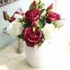 Dekoracyjne Kwiaty Rose Flanela Imitacja Kwiatów Produkty Home Decoration Silk Decore Jesienne Dekoracje Sztuczne Dekoracje Biurowe