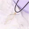 Pendentif Colliers Pierre Naturelle Fil Enroulement Collier Irregar Cristal De Roche Quartz Pour Femmes Bijoux Cadeau Drop Delivery Pendentifs Dhnpd