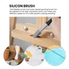 Bowls Silicone Color Shaper Brush Wide Firm Flat Paint Flexible Acrylic And Water Based Painting Tool 1 Inches