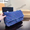 CC Bag Vintage Customized Womens Maxi Denim Bags Silver Hardware Chain Embroidery Crossboys Designer Bag Oversized Luxurys Handbags Lager Capacity Totes 39X13X24