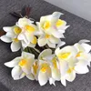 장식용 꽃 1 번들/4 PCS 가정 생활 장식 꽃 시뮬레이션 Cymbidium 인공 4 손 묶음