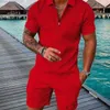 Plus storlek 4xl Mens Designer Tracksuits Lapel Polo Short Sleeve Pullover Shorts Sport Suit Two Piece Set Summer Outfits