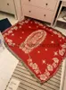 Blankets Maria Blanket The Virgin Mary Tapestry Office Air Conditioning Red Black Blankets Nap Blanket Living Room Sofa Ornaments x0711