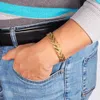 Kette Vinterly Magnetische Armbänder für Frauen Männer Gold Farbe Edelstahl Gesundheit Energie Germanium Link Schmuck Männlich 230710