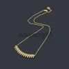 Pendanthalsband 2023 Märke Luxury Crystal Gear Pendant Necklace For Women's New Love Bullet Full Diamond Necklace 18K Gold Designer Necklace X0711 X0711