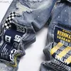 Erkek Kot Jean Homme Jeans Erkekler Sokak Giysileri Yırtık Denim Pantolon Erkekler Trend Markaları Pantolon Yok Deli İnce Basit Tasarım İçin Uygun Erkekler Z230711