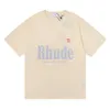 Rhude Mens T Shirt High Quality Tess Designer Casual Fashion Short Sleeve Europe America Men Women Round Neck Tshirts US Size S-XXL 4qq