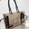 Moda 7a geléia saco transparente designer bolsa tote grandes bolsas vintage letras imprimir compras mensageiro bolsas mulheres praia totes sacos carteira