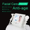 Aspirateur RF multifonctionnel 2 poignées Lifting du visage Réduire les lignes fines des yeux Cercle foncé Rides Salon de beauté 2 en 1 Centre de soins de la peau à usage domestique