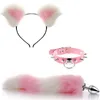 Adult Toys Cute Cat Ears Hair Clip Milk Clip Backyard Tail Anal Plug Male and Female Appliances Sex Supplies Sm Metal Sex Suit Tail 230710