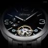 Zegarki na rękę AILANG Oryginalny zegarek Top Luksusowy męski automatyczny mechaniczny Hollow Gear Sport Wodoodporny skórzany Biznes