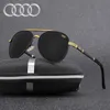 Marca de gafas de sol Audi top de moda para hombres gafas de conducción polarizadas cuadradas nueva tendencia de sapo con caja de logotipo