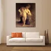 Hochwertiges Gemälde von William Adolphe Bouguereau auf Leinwand, Kunst „Liebe entwaffnet“, handgemalt, romantisches Kunstwerk, Wanddekoration