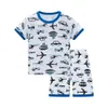Pyjama Mode Zomer Baby Jongens 2-8Year Kleding Sets Kinderkleding Pyjama Suits Baby Sleepwears Suits Kinderen Katoen ShirtsShorts 230710
