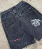 Pantalones cortos para hombre Y2K American cartoon impreso pantalones cortos casuales para hombre ins verano Harajuku retro de gran tamaño suelto hiphop sports denim mujeres 230710