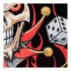 Lucky Jester Blazing Spade com remendo de dados Biker nas costas bordado a ferro ou costurado remendos 4 5 5 25 POLEGADAS 296L