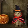 Kostiumy dla kotów Halloween odzież dla psów przebranie na karnawał dla kociąt ubrania dla zwierząt domowych i kształt płaszcza Doggy