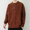 Hommes chandails 2023 haut de gamme marque de mode tricoté pull hommes O cou automne hiver laine pull décontracté vêtements Q496
