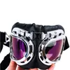 Dog Big Area Sunglasses with Foldable Comfortable Frame Adjustable Straps Windproof Snowproof Eye Protection Large Breed Goggles for Outdoor Riding Driving