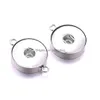 Charms Deux Oreilles En Acier Inoxydable 18Mm Snap Button Base Accessoires Résultats Boutons En Métal Pour Faire Diy Bracelet Collier Snaps Bijoux Dhrpt