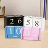 Другое мероприятие поставьте поставки винтажный настольный столик деревянный кубик календарь домашний офис