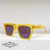 Sunglasses 2023 New High Quality family large box yellow sunglasses men UV resistant glasses that can be matched with myopia frames for women gg1084