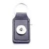 Key Rings Circle Square Pu Leather Keychain Jewelry 18Mm Snap Buttons Pendant Chain Car Bag Snaps Keyring Drop Delivery Dhpns