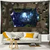 Tapissries Fantasy Starry Sky Mural Wall Hanging Tapestry Mystery Universe Home Decor Wall Bakgrund