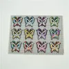 120 gemischte 12-Farben-Schmetterlings-Patches, Pailletten-Patch-Set zum Aufbügeln, Aufnähen, Motiv-Abzeichen fix259A